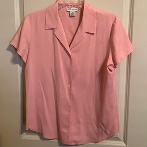 Pink silk blouse